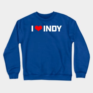 I heart INDY (white) Crewneck Sweatshirt